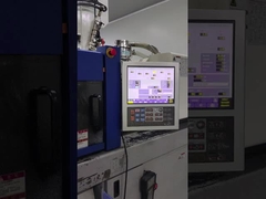 Fibra óptica LC conector dúplex carcasa de plástico / metal con botón diferente