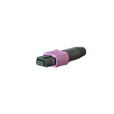 Buen precio Conector de fibra óptica MPO de inyección de plástico de tamaño pequeño para comunicación de fibra en línea