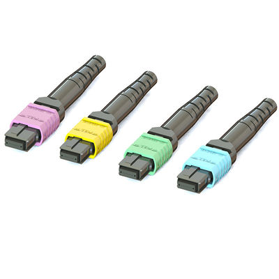 Buen precio 16 núcleos MPO Conector de fibra óptica en kits preensamblados o de conectores en línea