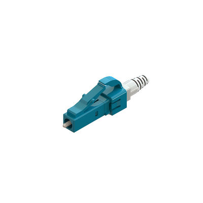 Buen precio LC/Upc 0,9 Conjunto de conector de fibra óptica simple de modo único azul Ángulo derecho en línea