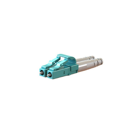 Buen precio Fibra óptica LC conector dúplex carcasa de plástico / metal con botón diferente en línea