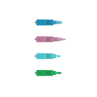 Conector óptico de fibra óptica con certificación ISO para cables de cola de cerdo y redes de área local