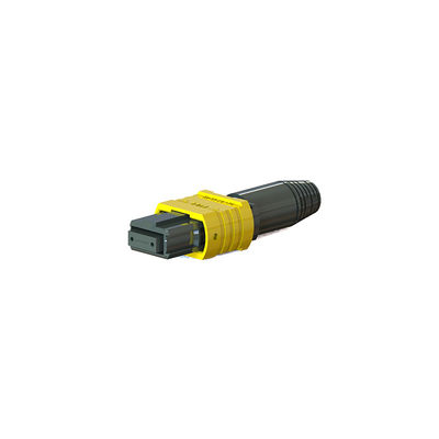 Conector MPO de fibra óptica de alta densidad para red de transmisión de fibra Mini 43 mm