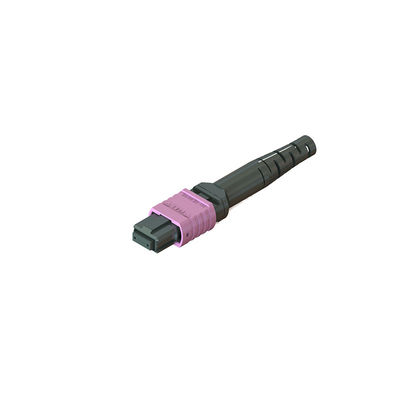 Conector de fibra MPO con diferentes materiales de ferrules de cuerpo y colores de botas