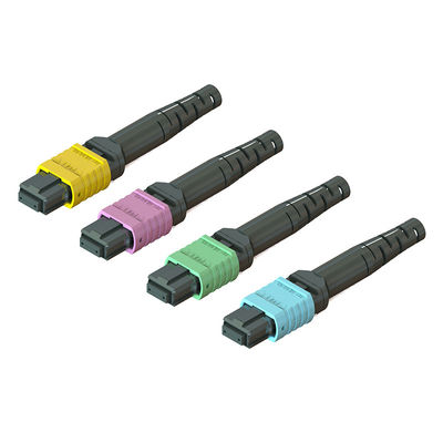 Buen precio Telecomunicaciones MPO Conector de fibra óptica 3.5 60mm 12 / 16 / 24 Núcleos Hombre Hembra en línea