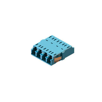 4 Adaptador de fibra óptica LC multimodo Reducción de acopladores de fibra óptica para CATV / FTTX