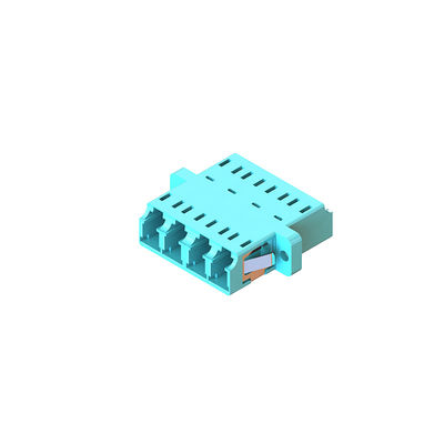 Buen precio Adaptadores Quad de fibra óptica acopladores LC con brida para un rendimiento óptimo en línea