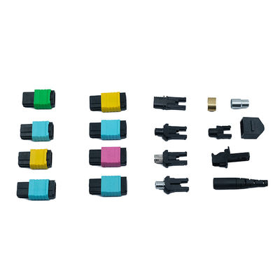 Conectores de fibra óptica de conexión rápida mpo om4 om5 conector de fibra óptica de instalación de campo