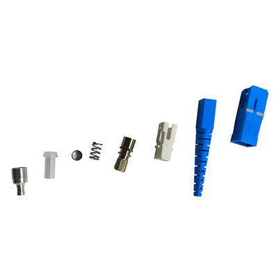 Buen precio Conector de fibra óptica SC/APC de baja pérdida de inserción de 3,0 mm con estándar uL94V-0 en línea