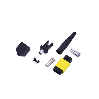 Buen precio Kits de conectores de fibra óptica multimodo MPO/MTP de 12/24 núcleos de 3,0 mm con baja pérdida uL94v-0 en línea