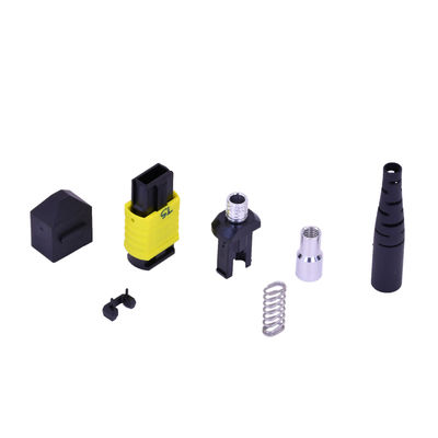 Conector de  de fibra óptica monomodo MPO/MTP Macho/Hembra MTP 12/16 núcleos con férula MT